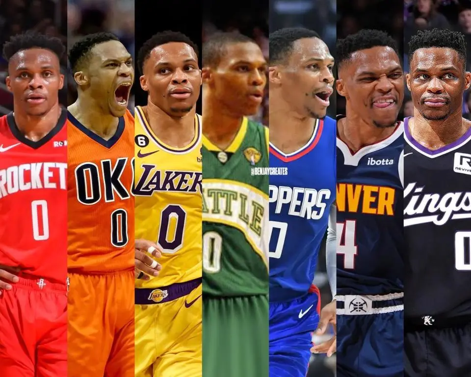 威少签约国王集齐彩虹球衣！第18季冲一万助攻大关+历史控卫得分王